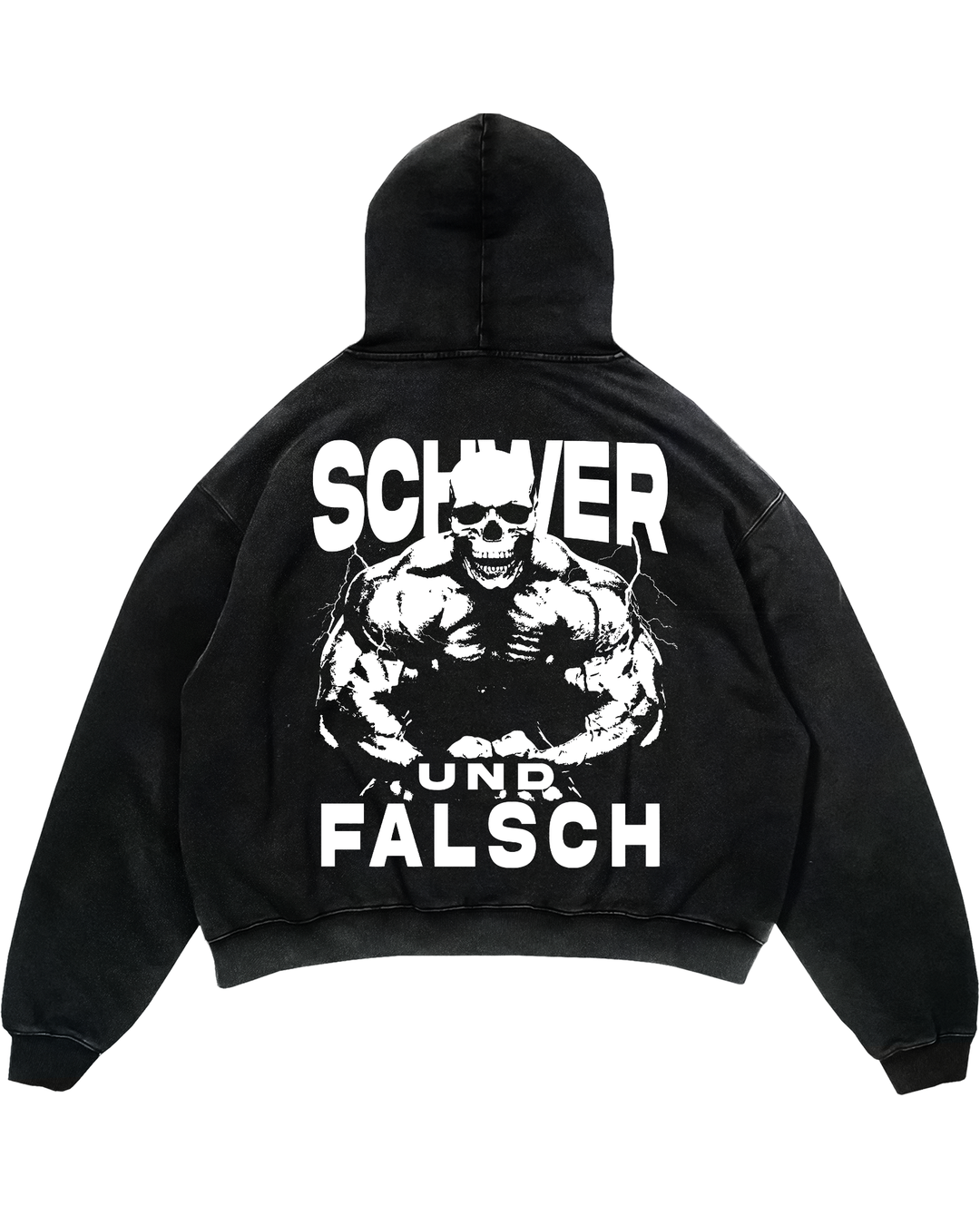 Schwer und falsch Oversized Hoodie