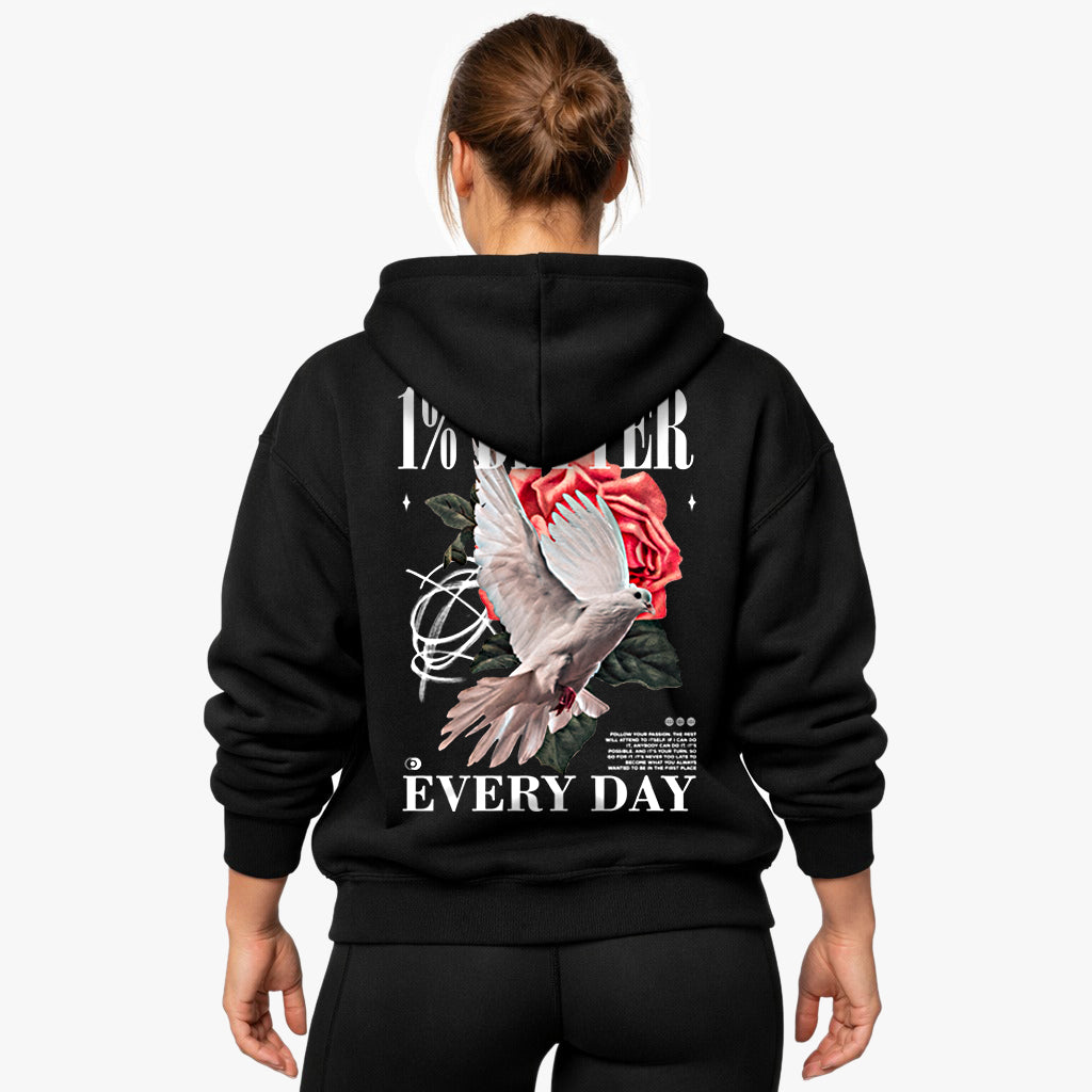 1% Better Oversized (Backprint) Hoodie
