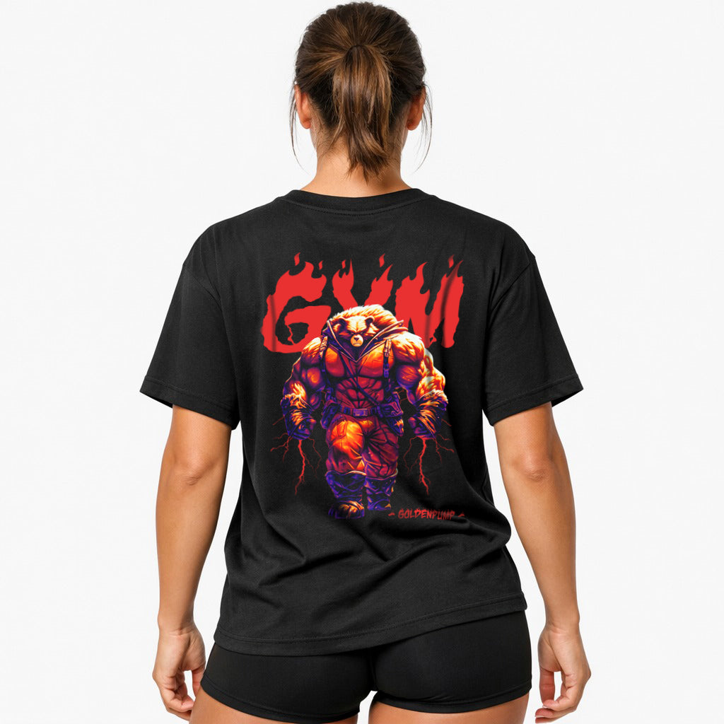 Gym-fire (Backprint) Oversized Shirt