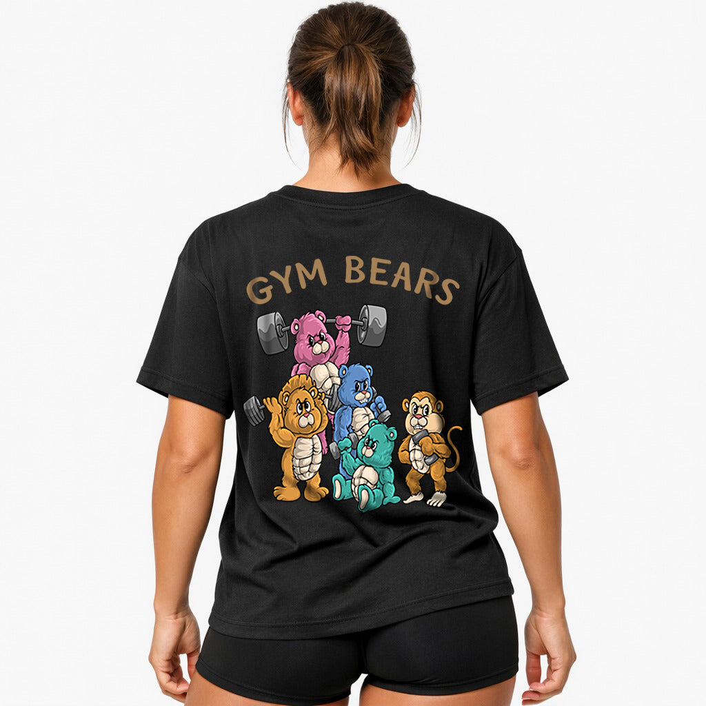 Gym Bears (Backprint) Oversized Shirt