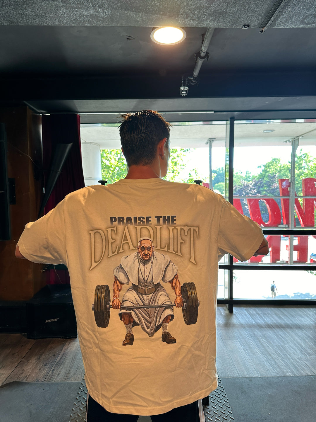 Praise the Deadlift (Backprint) Oversized Shirt