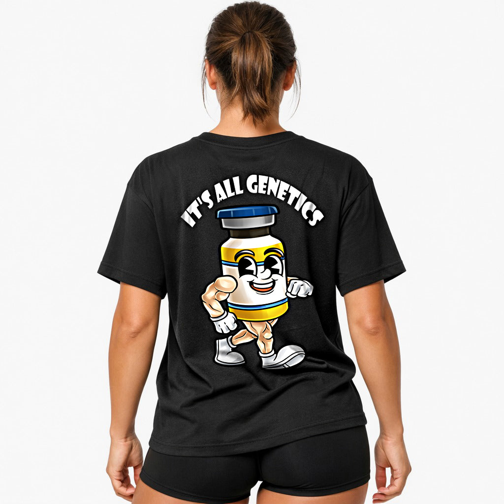 It´s all genetics (Backprint) Oversized Shirt