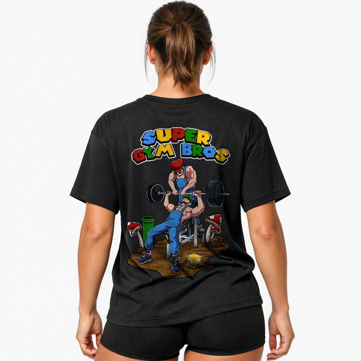 Super Gym Bros (Backprint) Oversized Shirt