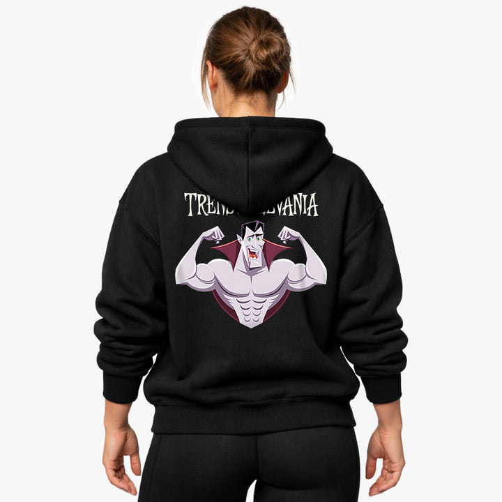 Trenswolevania(V2) Sudadera con capucha extragrande (espalda estampada)