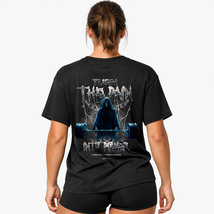 Turn the pain (backprint) Oversized Shirt