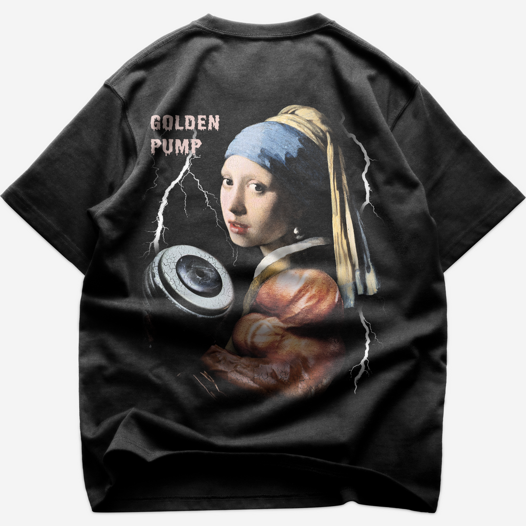 Dumbbell Girl (Backprint) Oversized Shirt