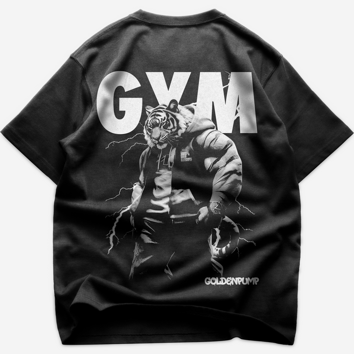 Gym-Tiger (Backprint) Oversized Shirt